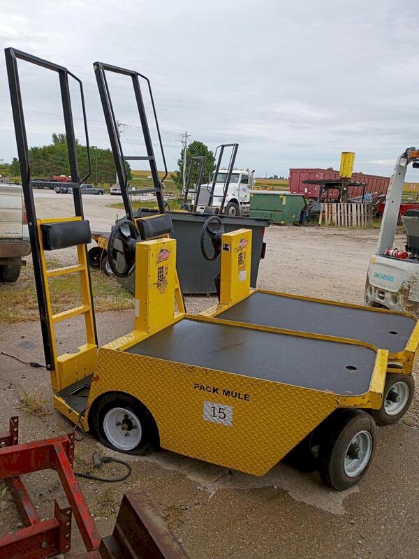 1,200 lb. Pack Mule #SC-775-6CA, electric stock chaser cart, 2,000 lb. tow capacity, 36 V., 48" x 31.5" deck - Image 3