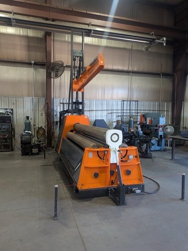 120" x 5/8" Roccia #HR4W-3600, hydraulic 4-roll plate bending machine, 122.05" working length, 0.51" - Image 7