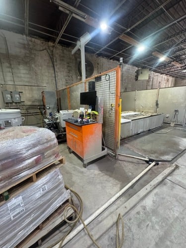 Baca Systems #RS201, Robo SawJet, 90" x 144" table, 26 HP Saccardo saw, 50 HP waterjet pump, 60,000 PSI - Image 2
