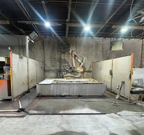 Baca Systems #RS201, Robo SawJet, 90" x 144" table, 26 HP Saccardo saw, 50 HP waterjet pump, 60,000 PSI - Image 8