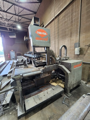 20" x 25" Marvel #2150A-PC2, tilt frame band saw, 30-500 FPM, 1.25" x 17' 6" blade, 99" max. index length - Image 2