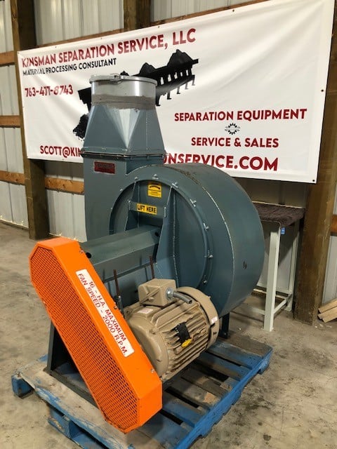 Forsberg #16HA, belt driven industrial fan, 16" inlet & outlet, 15 HP Baldor, 230/460 V., 3 PH - Image 2