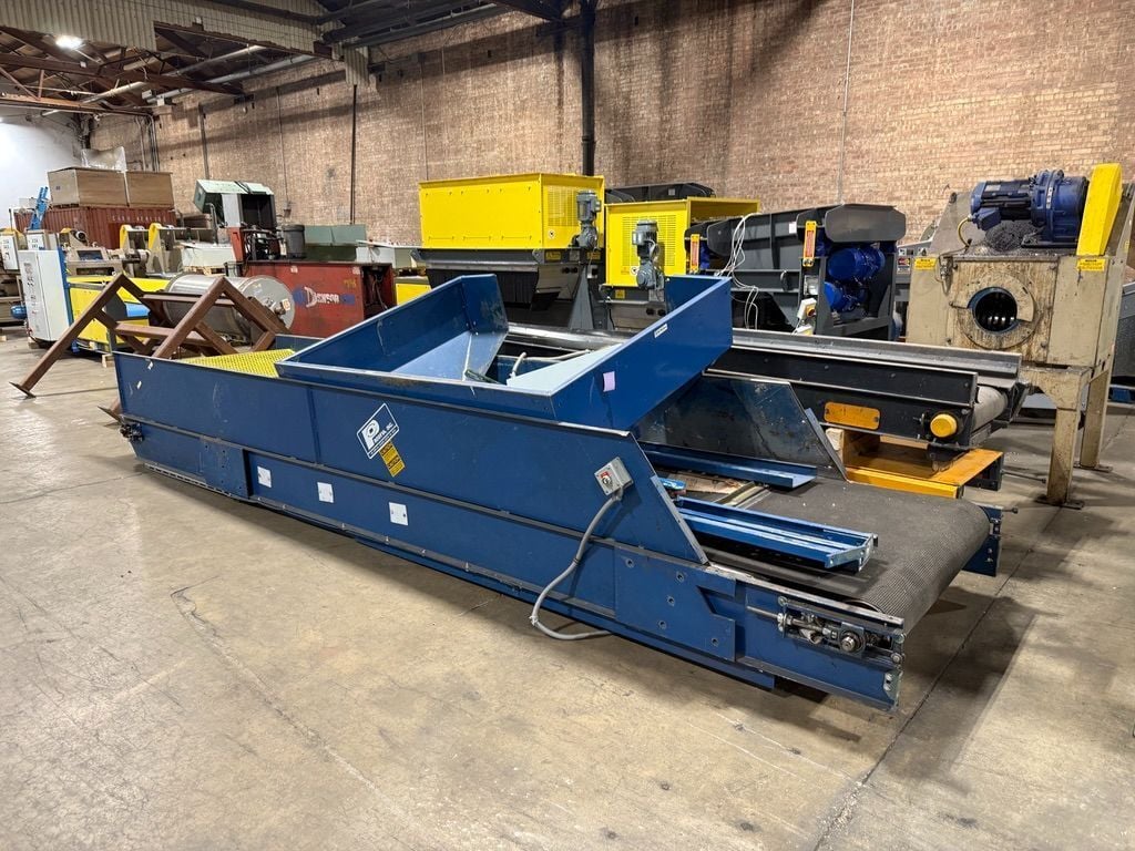 48" wide x 18' long, Prodeva rubber belt conveyor, slider bed, 2 HP, 460 V. - Image 2