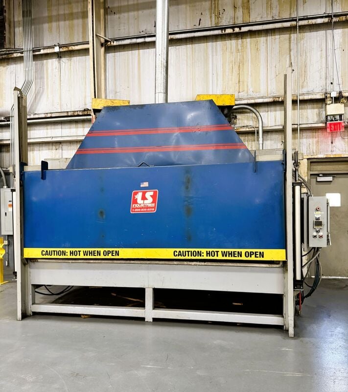 100" width x 36" H x 169" D L S Industries #0, tempering oven, 1000&deg;F, Eurotherm Nonodac PLC Control - Image 2