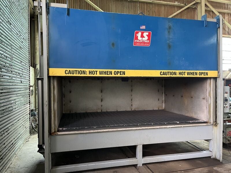 100" width x 36" H x 169" D L S Industries #0, tempering oven, 1000&deg;F, Eurotherm Nonodac PLC Control - Image 3