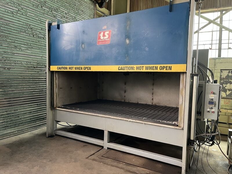 100" width x 36" H x 169" D L S Industries #0, tempering oven, 1000&deg;F, Eurotherm Nonodac PLC Control - Image 4