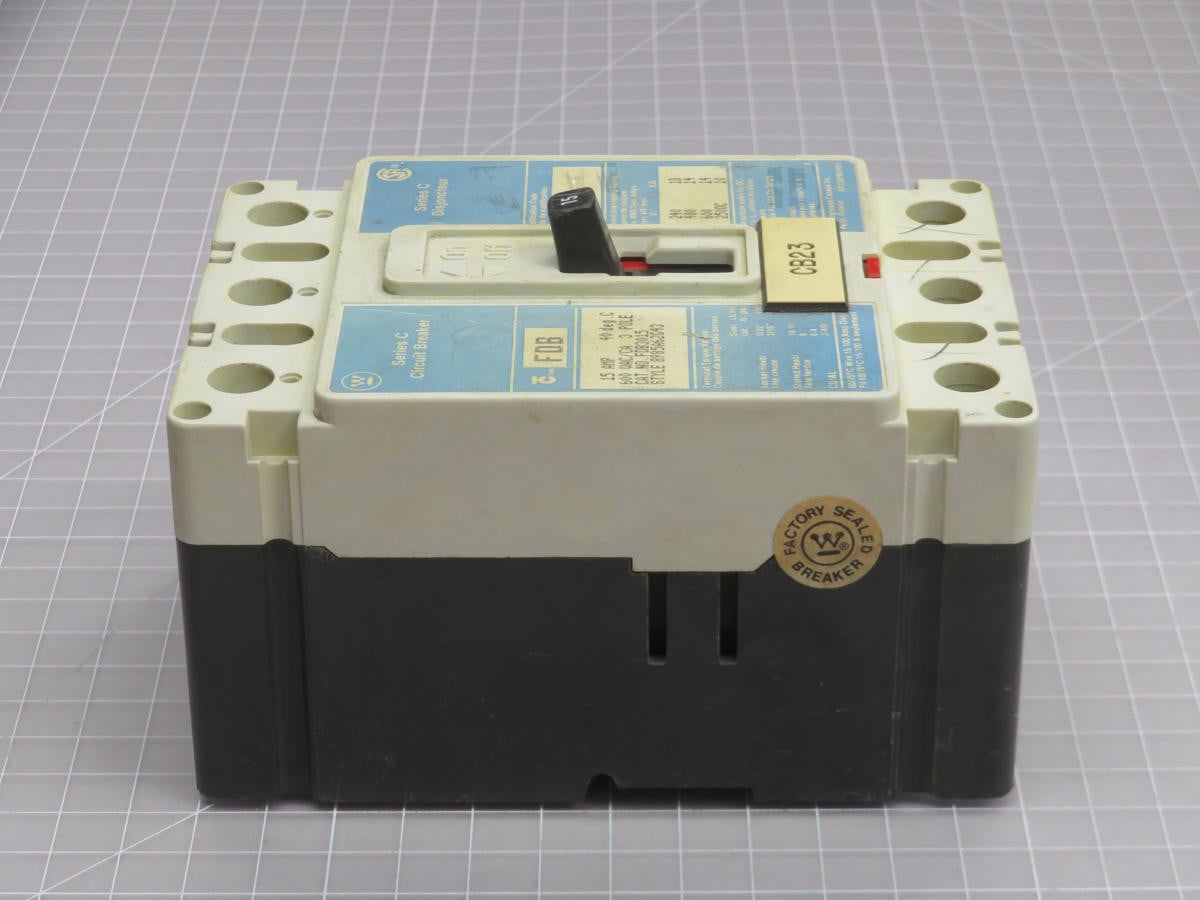 15 Amps, Westinghouse, FDB3015, Molded Case Circuit Breaker - Image 3