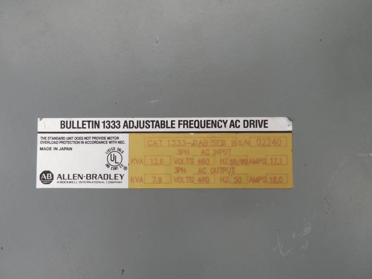 1/2 HP Allen-Bradley #1333-DAB, AC Drive - Image 5