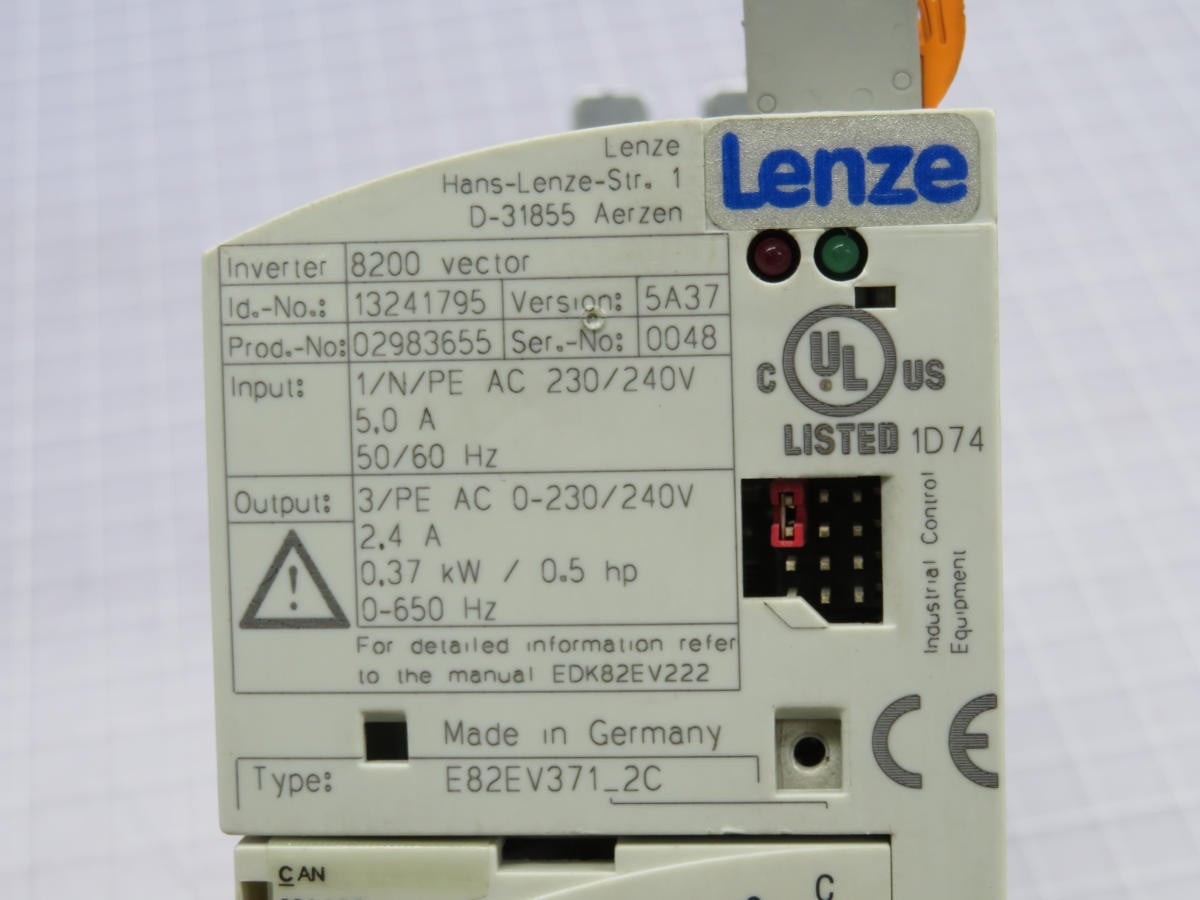 0.37 KW Lenze #13241795, Series Frequency Inverter Drive - Image 6