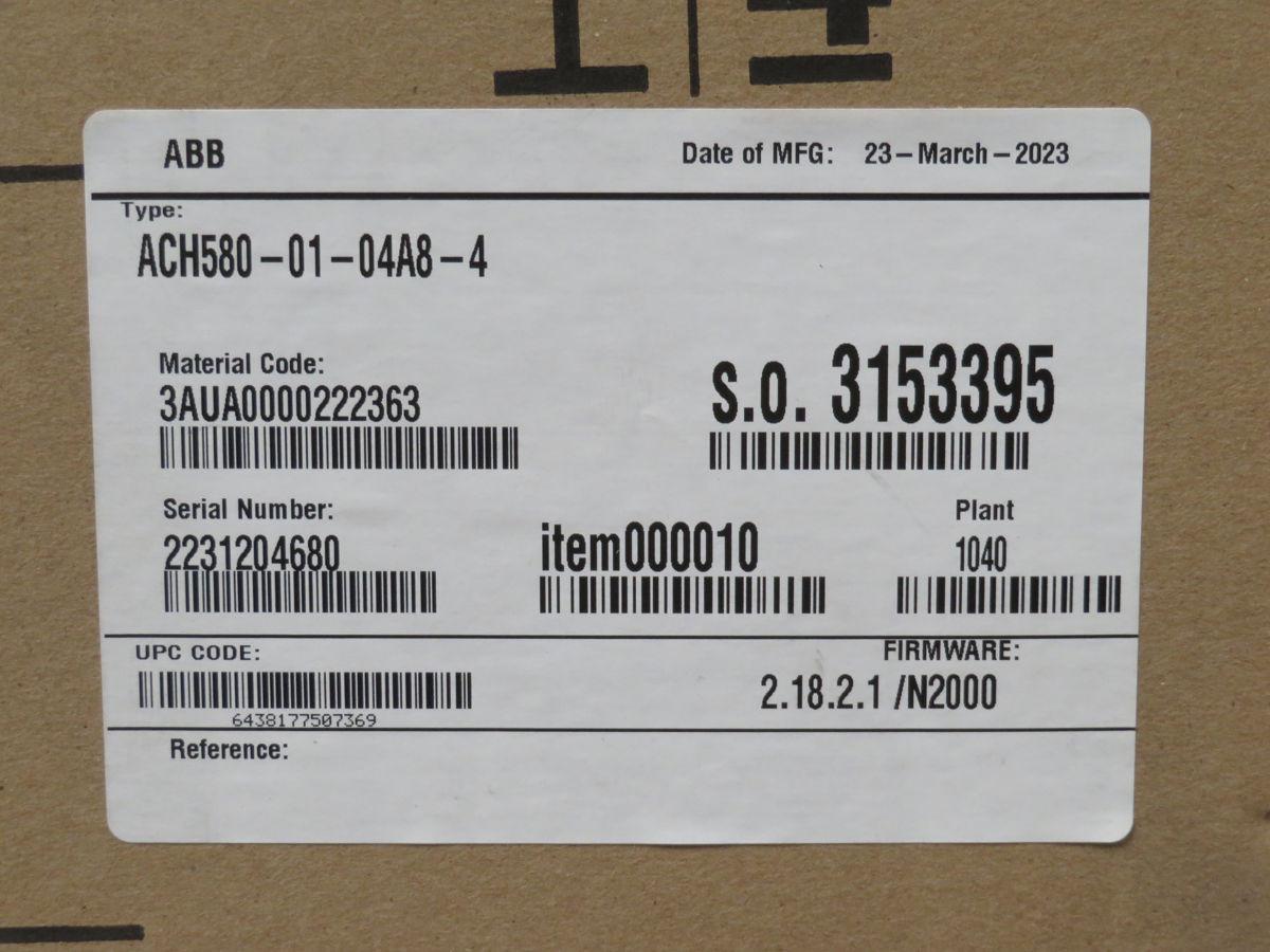 3.0 HP ABB #ACH580-01-04A8-4, hvac drive ac 3.0hp 400/480v 4.8a v - Image 4