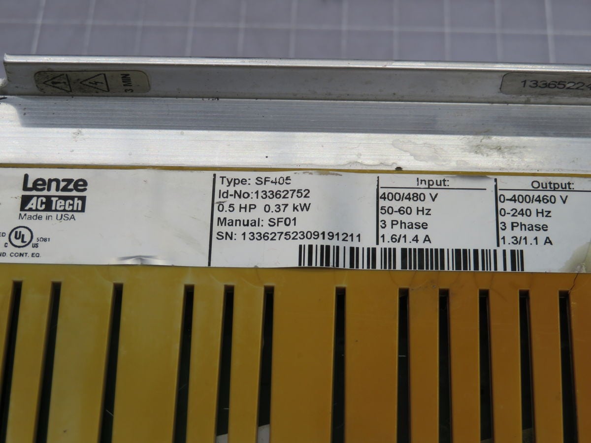 0.5 HP Lenze #SF405, AC Motor Drive - Image 4