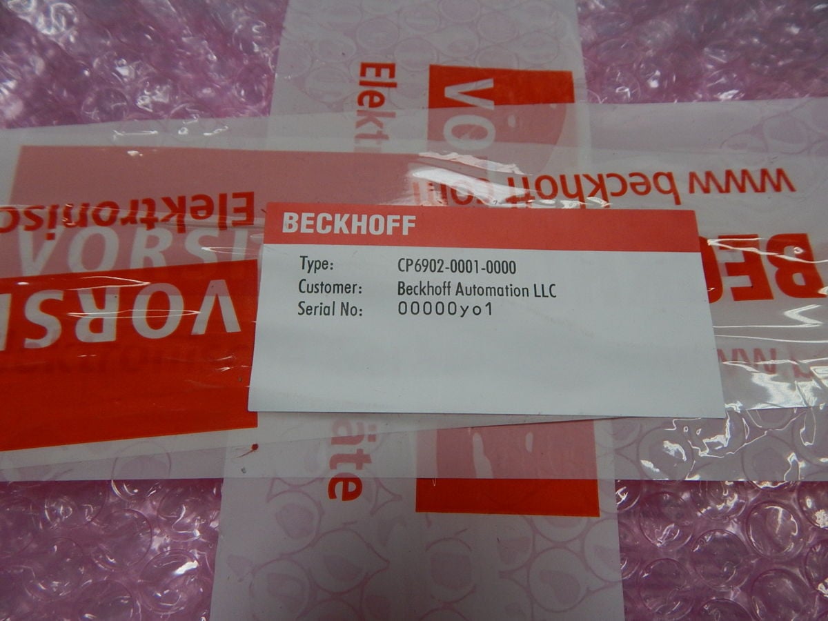 Beckhoff #CP6902-0001-0000, Control Panel, 15in 1024x768 LCD, 24V DC Power, IP65 - Image 3