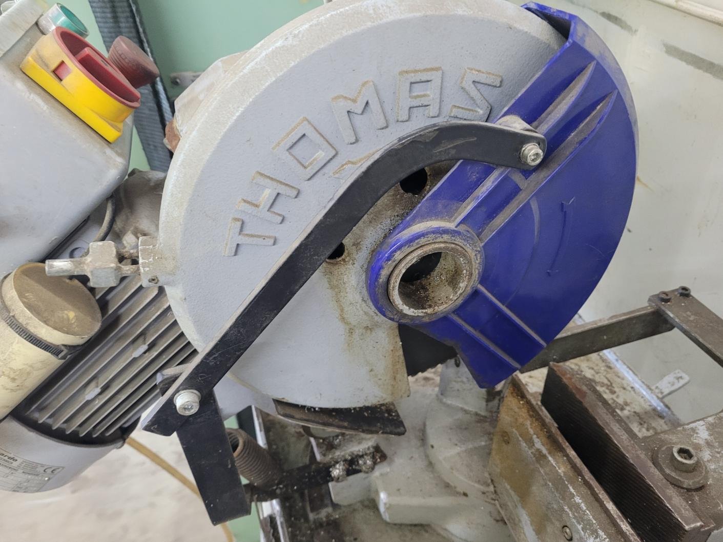 12-1/2" Dake #3151PH, manual mitering cold saw, 45° left & right miter, 44 RPM blade speed, quick clamp - Image 6