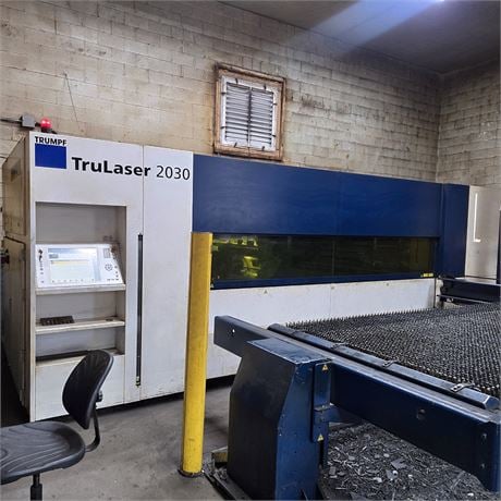Trumpf #TruLaser-2030, CNC fiber laser, 4000 watt, TruDisk 4001, 5' x 10' table, 118" X, 59" Y, 4.5" Z, dual - Image 1