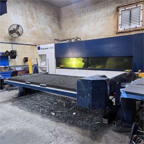 Trumpf #TruLaser-2030, CNC fiber laser, 4000 watt, TruDisk 4001, 5' x 10' table, 118" X, 59" Y, 4.5" Z, dual - Image 2