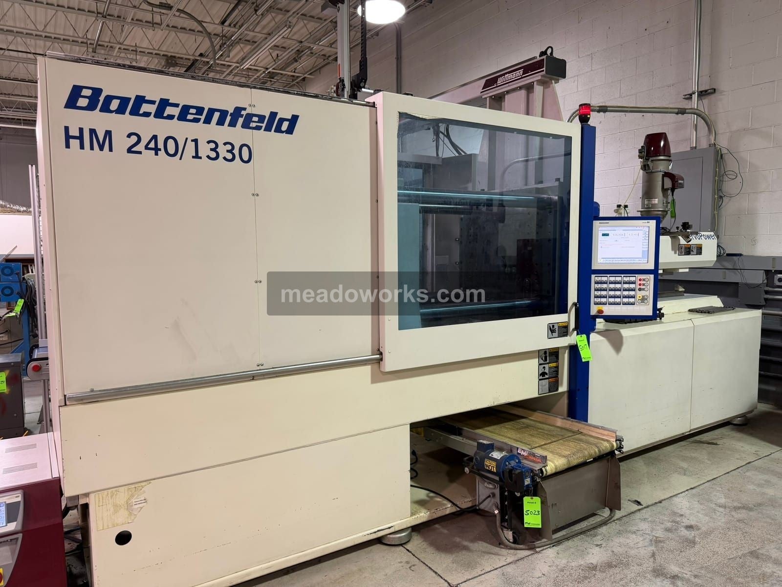 263 Ton, Battenfeld #HM-240/1330, Hydraulic Injection Molder, 24.8" x 22.4" tie bar spacing, 42.3" daylight - Image 2