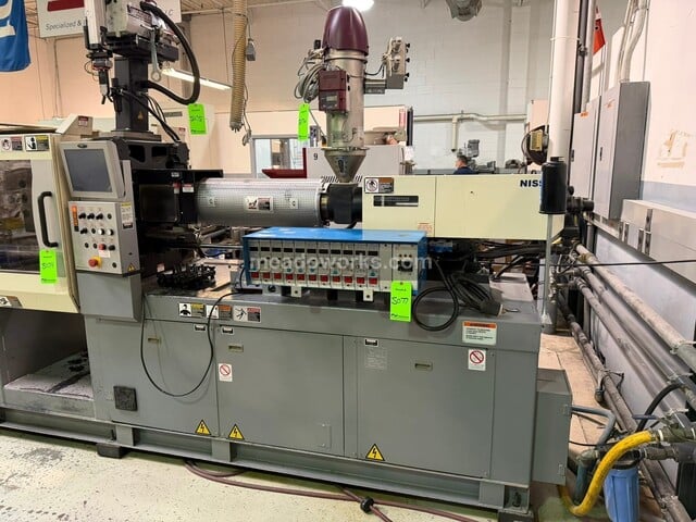 112 Ton, 4.9 oz., Nissei #FNX110, Electric Injection Molder, 18.1" x 18.1" tie bar spacing, 28.3" daylight - Image 3
