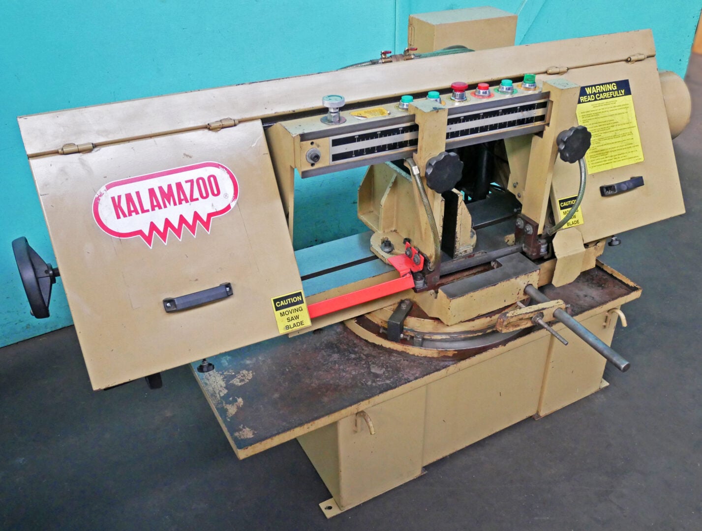 12" x 18" Kalamazoo #MS-1218VS, Semi-Automatic Horizontal Miter Bandsaw, 80-360 FPM, 18" open - Image 3