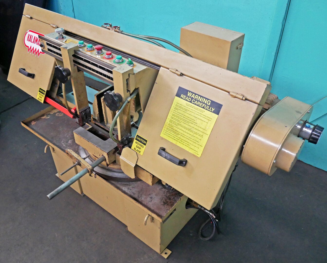 12" x 18" Kalamazoo #MS-1218VS, Semi-Automatic Horizontal Miter Bandsaw, 80-360 FPM, 18" open - Image 4