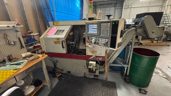 Okuma #ES-L6, CNC turning center, 17.7" swing, 11.81" swing over cross slide, 11" centers, 2.36" bore, 2" - Image 1