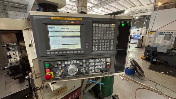 Okuma #ES-L6, CNC turning center, 17.7" swing, 11.81" swing over cross slide, 11" centers, 2.36" bore, 2" - Image 3