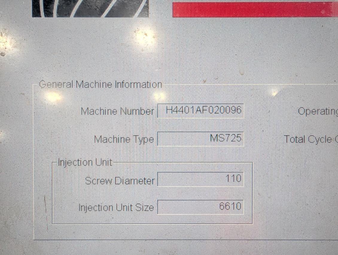 725 Ton, 140 oz., Cincinnati Milacron #MS725, injecton molding machine, Mosaic Control, 2015 (2 available) - Image 5