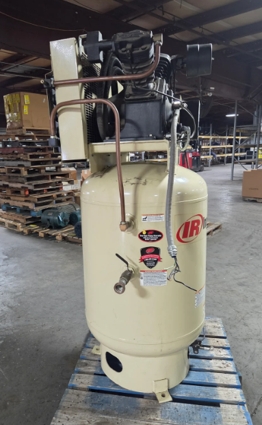 175 psig, Ingersoll-Rand #2545K10, vertical air compressor, 10 HP/7.5 HP, 120 gallon, 460 V. - Image 4