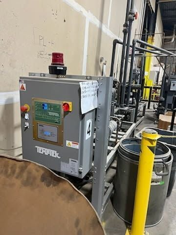 25 Ton, Temptek #MW25C, water cooled chiller, 25 HP, R-454B refrigerant, 1 compressor, 2021 - Image 1