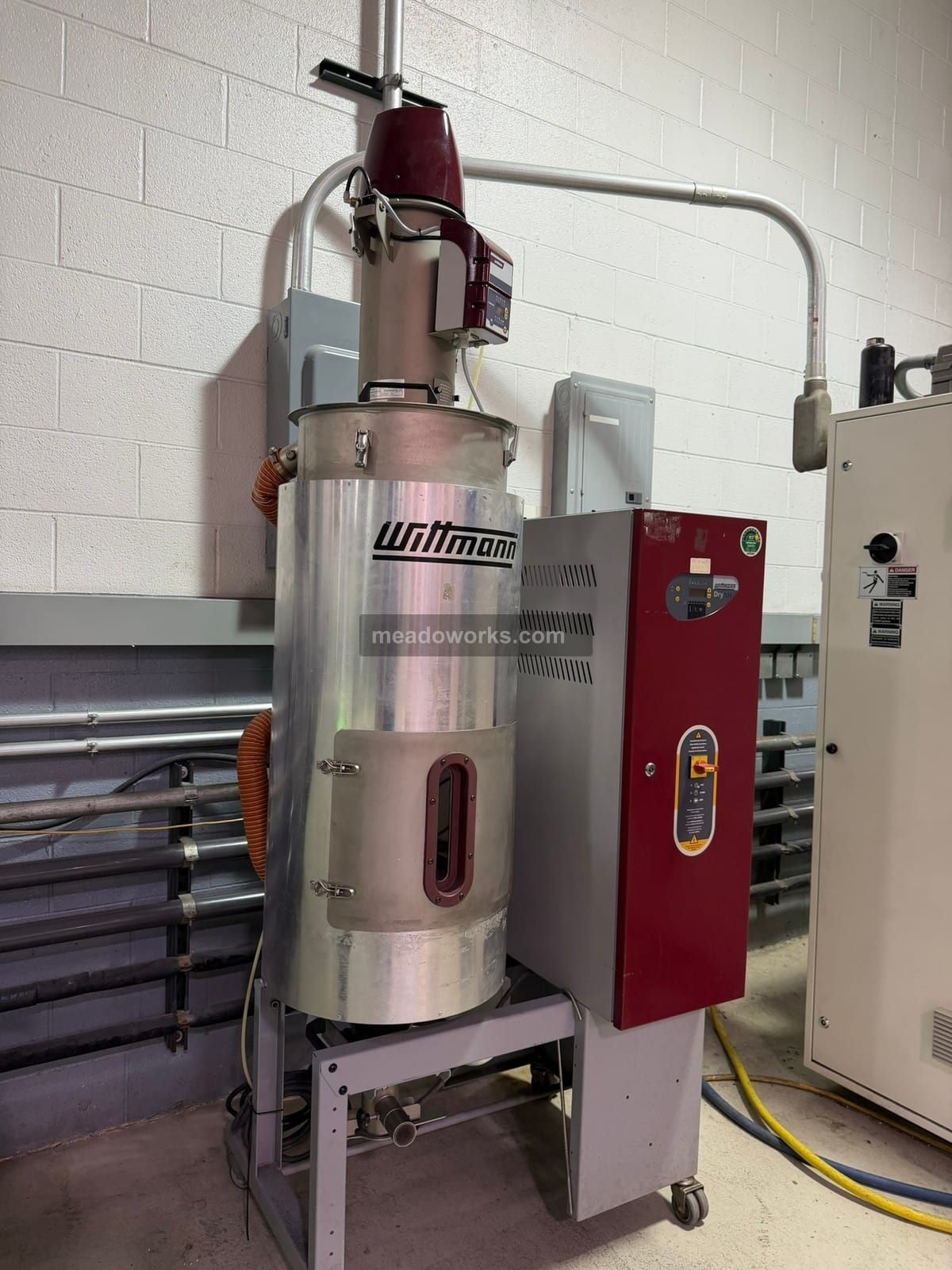 Wittmann #Drymax-D60-150-M, Desiccant Dryer w/DPS, drying hopper & Feedmax loader, 480 V., 2010 - Image 3
