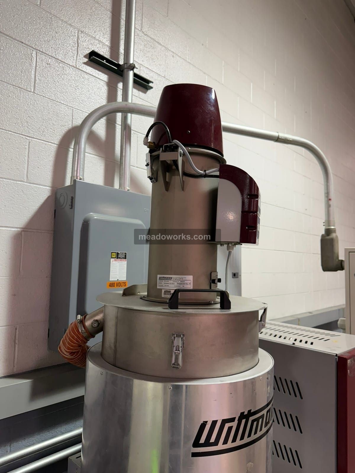 Wittmann #Drymax-D60-150-M, Desiccant Dryer w/DPS, drying hopper & Feedmax loader, 480 V., 2010 - Image 7