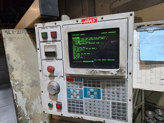 Haas #HL-4, CNC Lathe, slant bed, 2-axis, 12 station turret, tailstock, Haas CNC control, 208/230 V., 1997 - Image 3