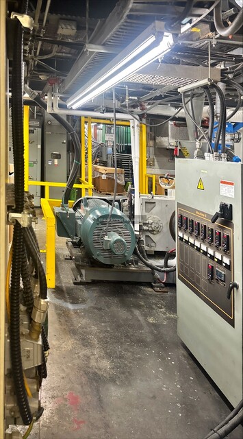 4.5" Addex, Blown Film Extrusion Line, 24:1 L/D smooth bore extruder, 250 HP, 12" die, IBC, corona treater - Image 1
