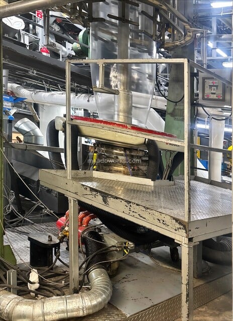 4.5" Addex, Blown Film Extrusion Line, 24:1 L/D smooth bore extruder, 250 HP, 12" die, IBC, corona treater - Image 3