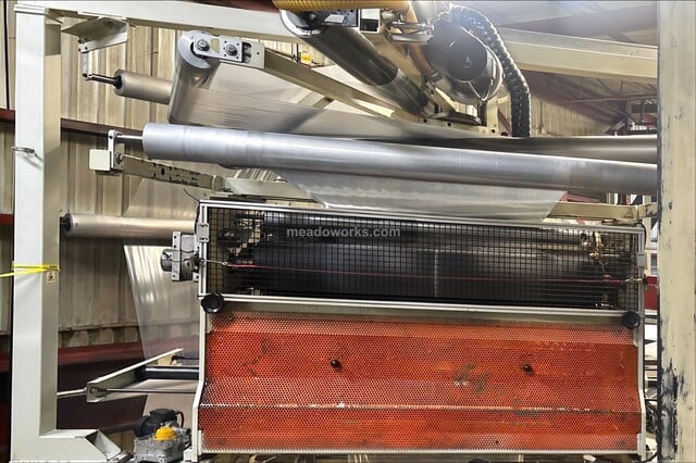 4.5" Addex, Blown Film Extrusion Line, 24:1 L/D smooth bore extruder, 250 HP, 12" die, IBC, corona treater - Image 6