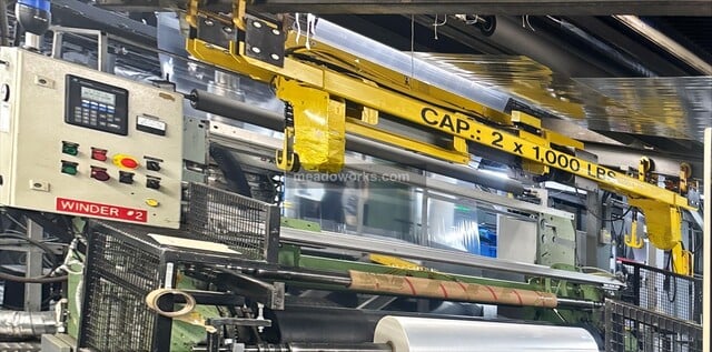 4.5" Addex, Blown Film Extrusion Line, 24:1 L/D smooth bore extruder, 250 HP, 12" die, IBC, corona treater - Image 7