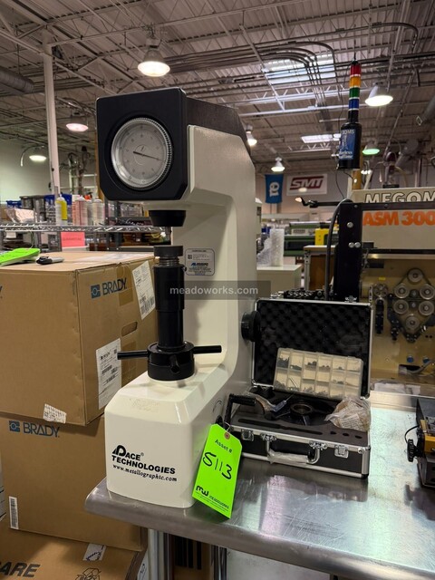 Pace Technologies, Bench Hardness Tester, B & C scale dial, accessory case w/anvils - Image 1