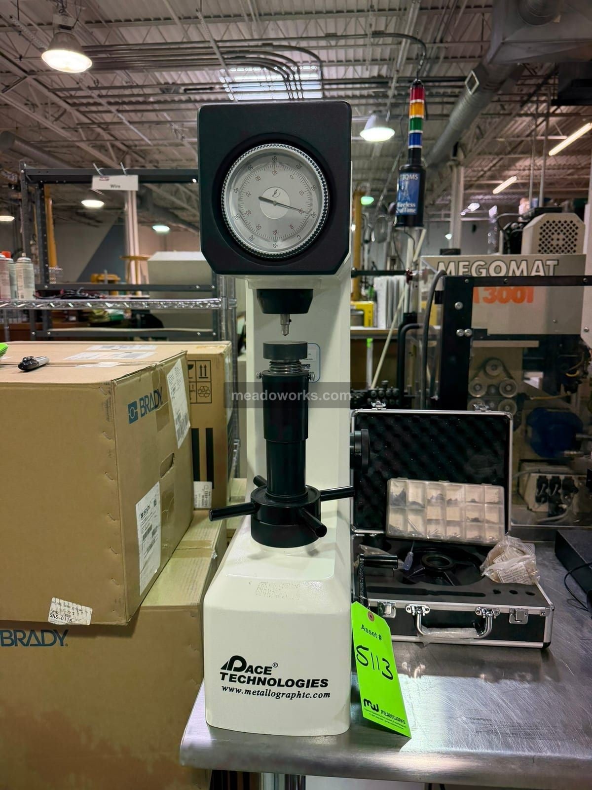 Pace Technologies, Bench Hardness Tester, B & C scale dial, accessory case w/anvils - Image 2