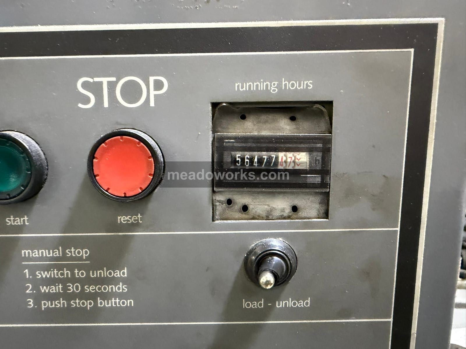 122 cfm, Atlas Copco #GA18, Tank Mounted Rotary Screw Air Compressor, 25 HP, 230/460 V., 56,477 hours - Image 6