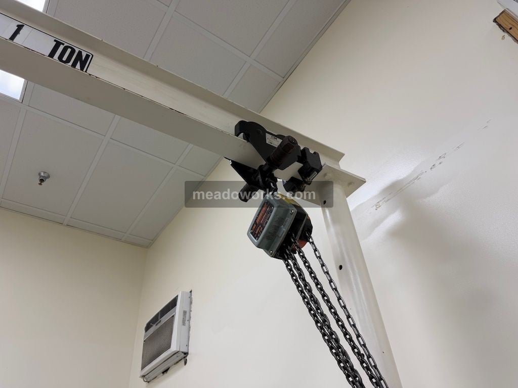 1 Ton, Handling Systems, Mobile Crane w/CM Hurricane 1 Ton Chain Hoist - Image 5