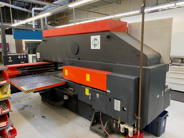 33 Ton, Amada #Vipros-345, CNC turret punch, 58 station, 2 automatic index, 40" x50" sheet, 30 RPM turret - Image 2