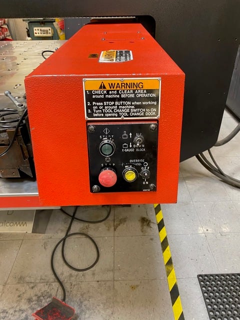 33 Ton, Amada #Vipros-345, CNC turret punch, 58 station, 2 automatic index, 40" x50" sheet, 30 RPM turret - Image 7