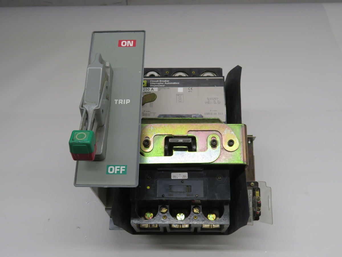 250 Amp, Square D #LHL36250, Circuit Breaker, 3 Pole, 600V AC 25KA IC, 250V DC 50KA IC - Image 3
