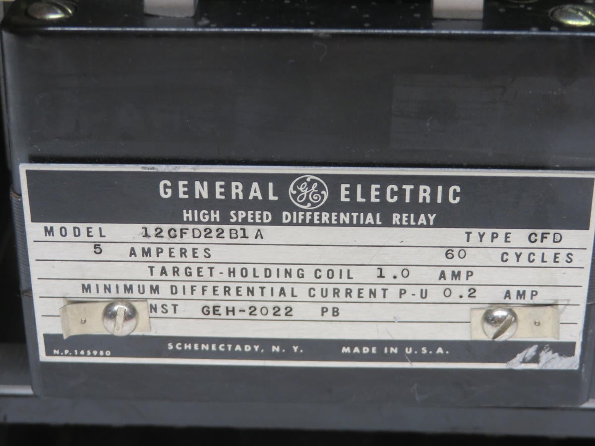 General Electric #12CFD22B1, High Speed Differential Relay - Image 5