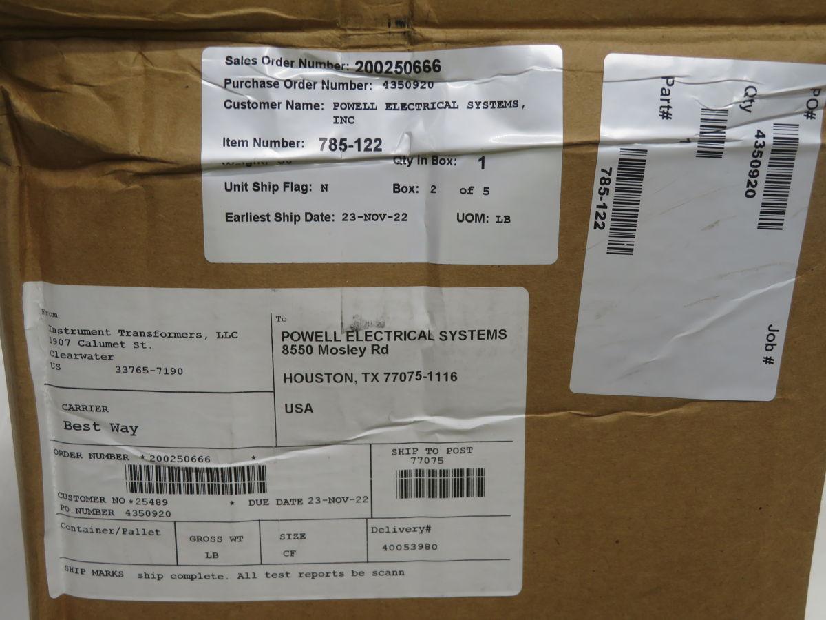 Instrument Transformers #785-122, Current Transformer - Image 4
