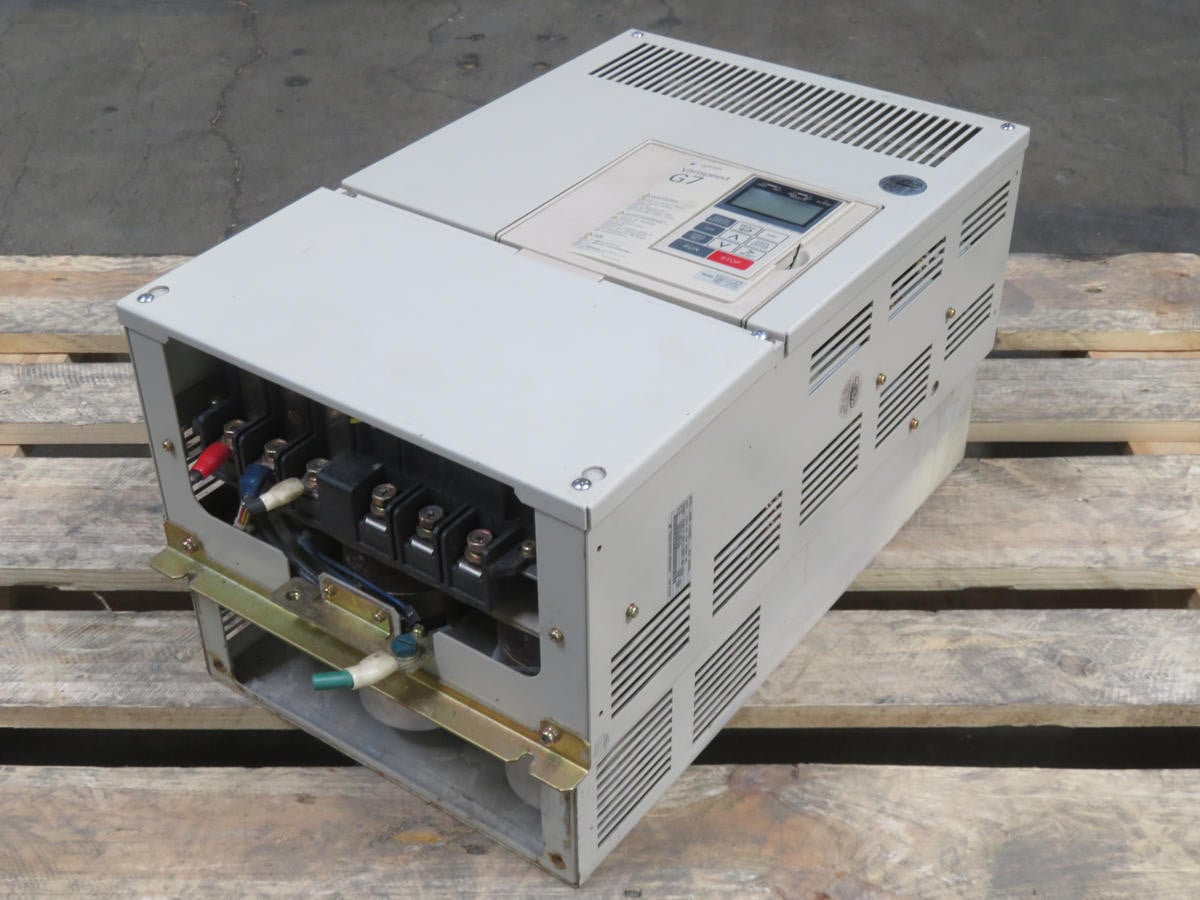 50 HP Yaskawa #CIRM-G7A4037, Inverter, 37 KW Power, 73 A Current, 0-480V, 0-400 Hz, 380-480V - Image 1