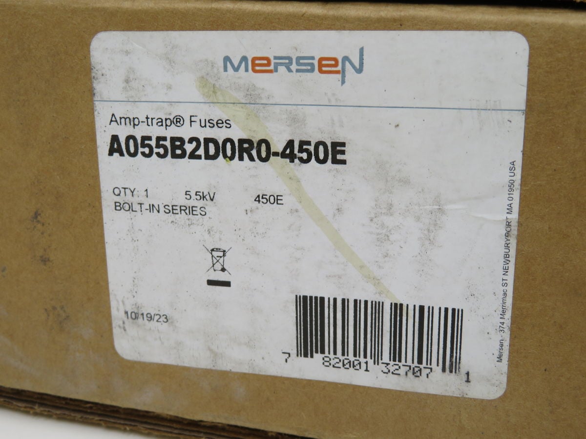 Ferraz Shawmut #A055B2D0R0-450E, Fuse, 5.5 KV, 450E A, 65 KA RMS IR - Image 3