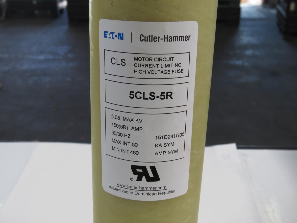 Cutler-Hammer #5CLS-5R, Medium Voltage Fuse, 150A, 5.5KV AC - Image 5