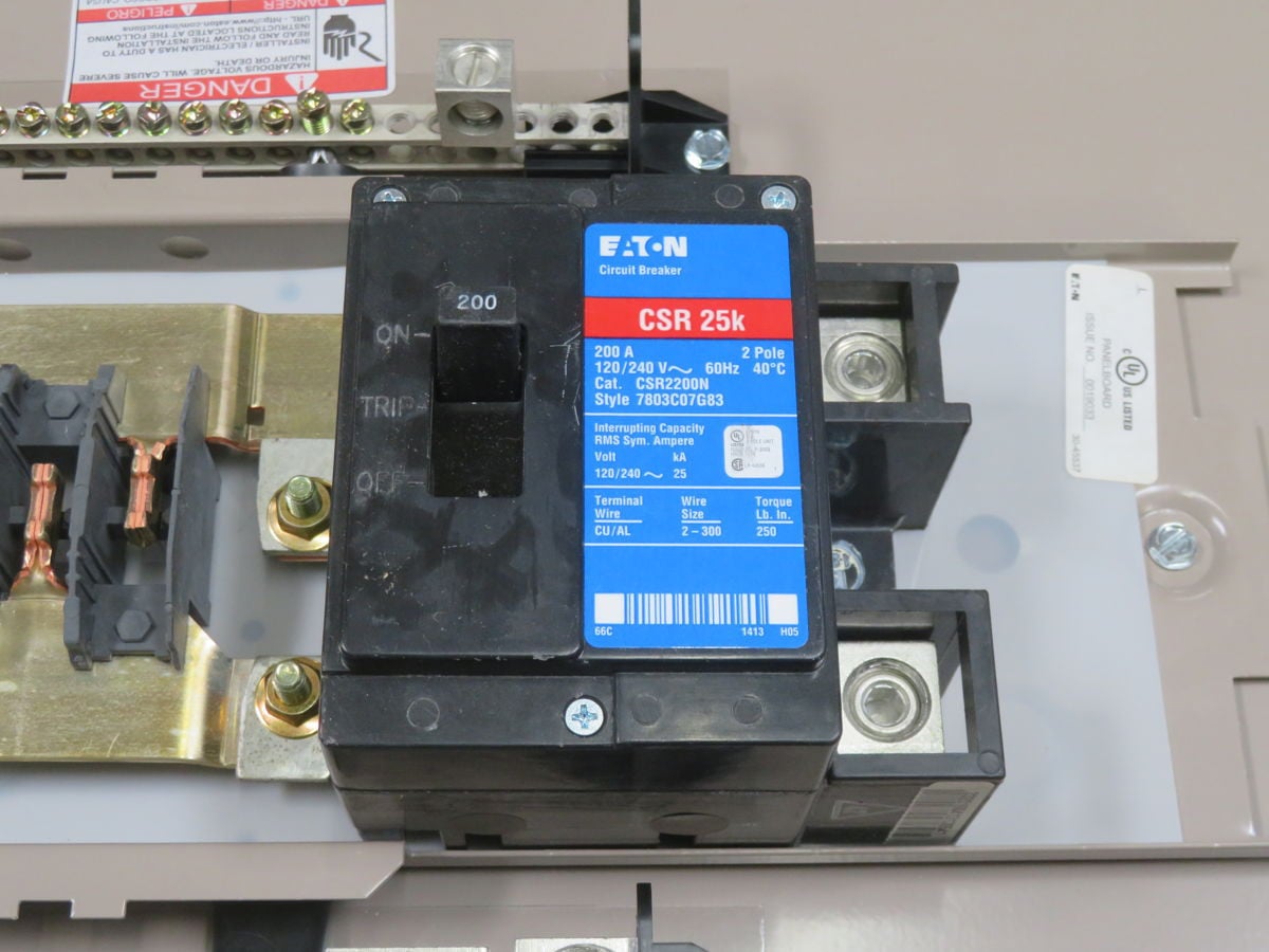 200 Amp, Eaton CH60BPN200N, Main Breaker Load Center - Image 3