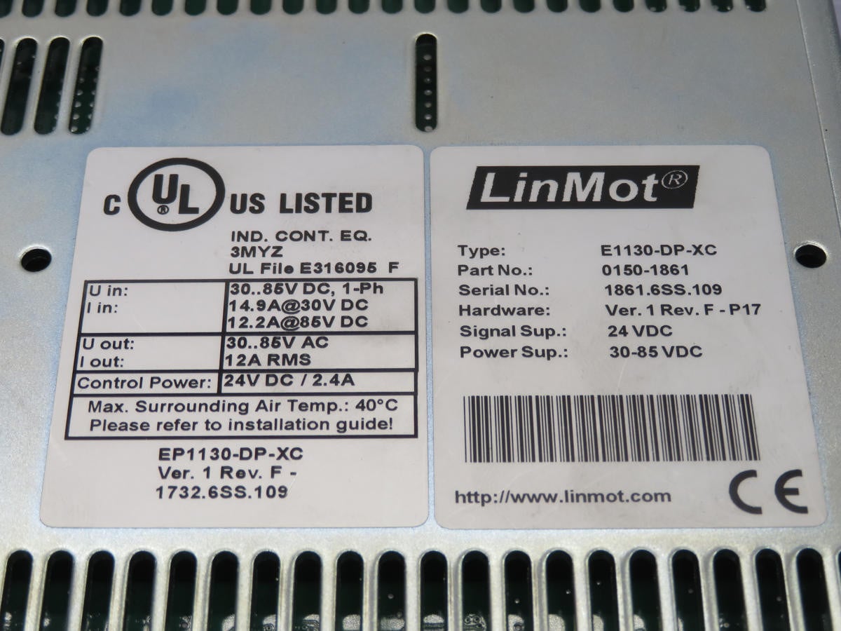 Linmot #E1130-DP-XC, PROFIBUS DP Drive - Image 5