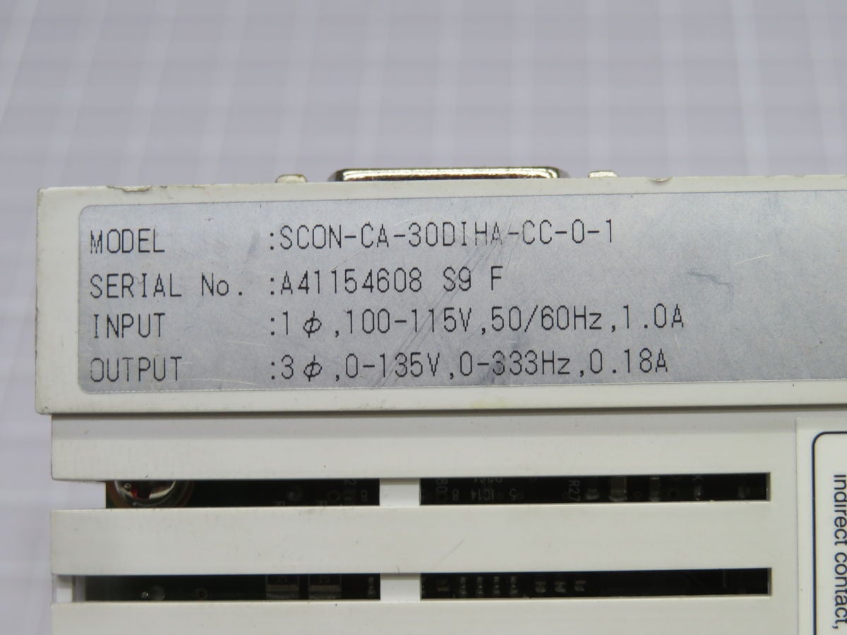 0.03 KW IAI #SCON-CA-30DIHA-CC-0-1, Linear Servo Actuator Position Controller - Image 4